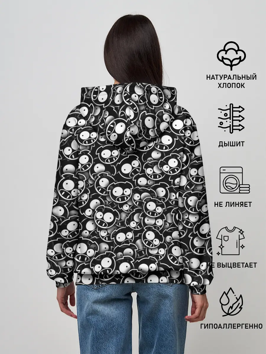 Женское худи / Subaru rally pigs