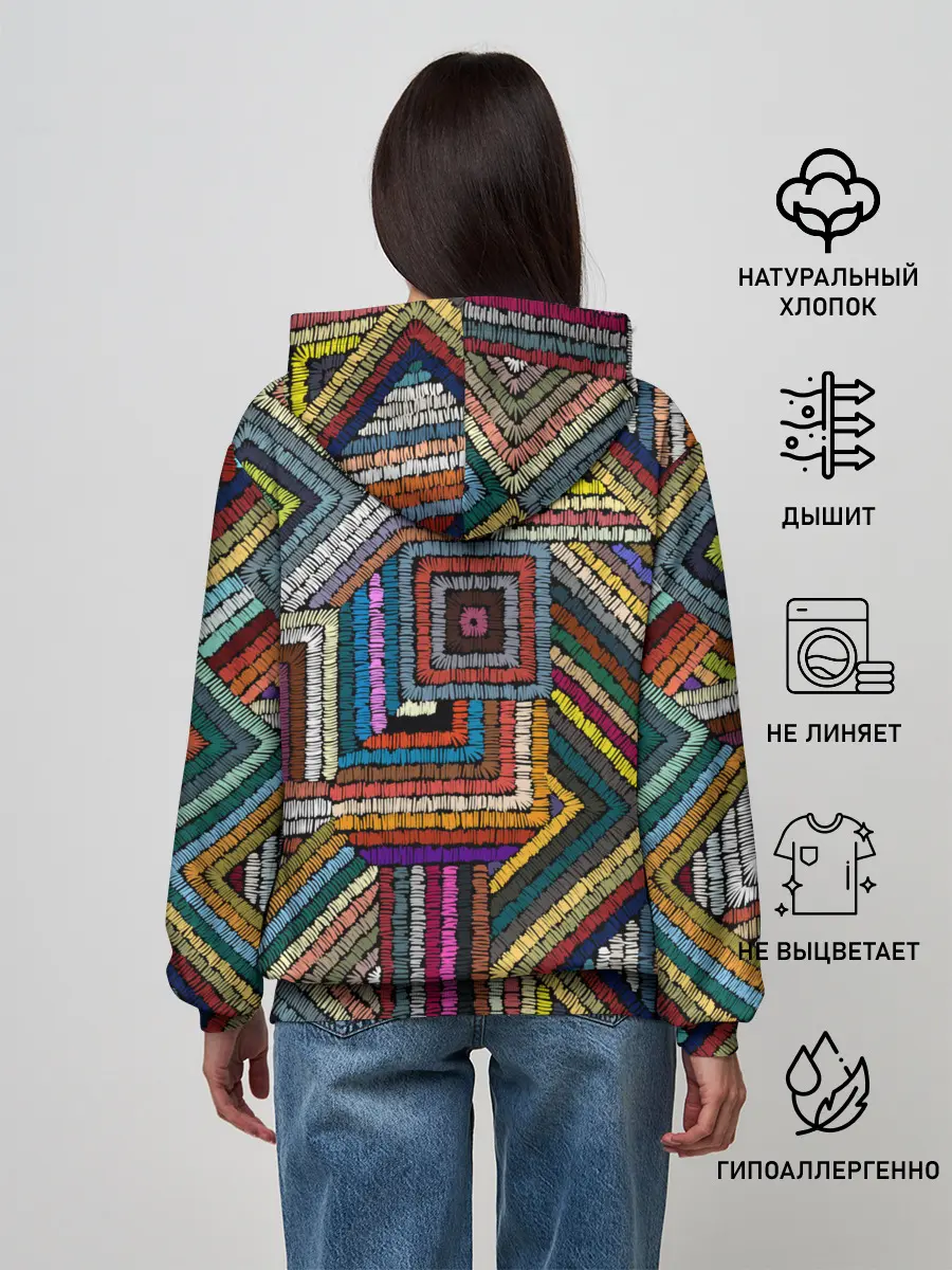 Женское худи / Этнический орнамент