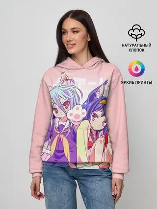 Женское худи / аниме ушки