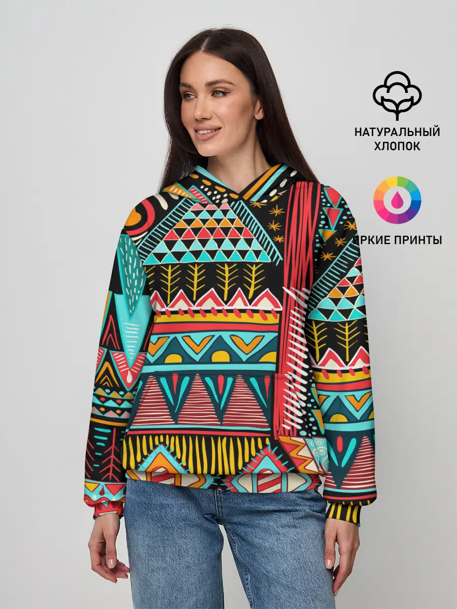 Женское худи / Африканский стиль