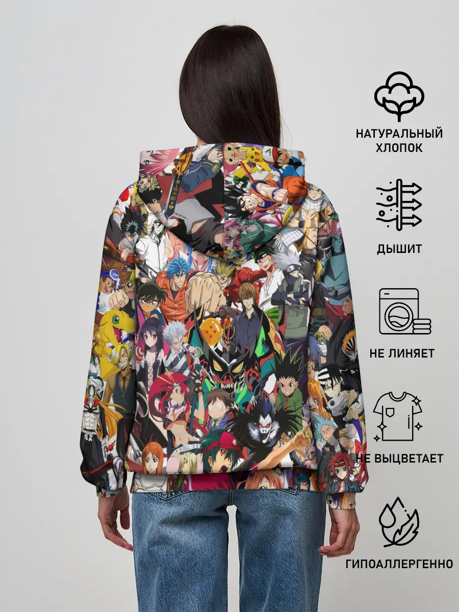 Женское худи / ANIME HEROES | АНИМЕ ГЕРОИ