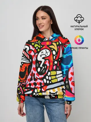 Женское худи / Современное искусство