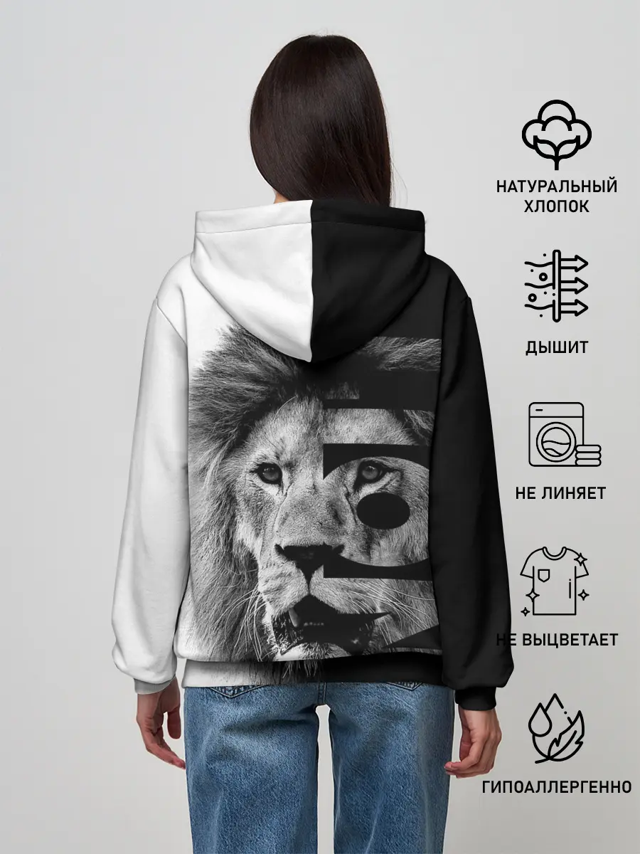 Женское худи / Лев царь зверей