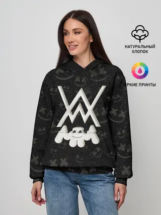 Женское худи / Alan Walker & Marshmello