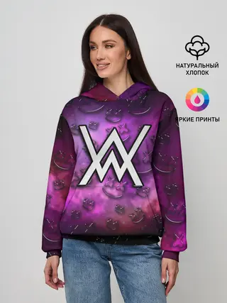 Женское худи / Alan Walker & Marshmello