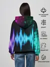 Женское худи / neon music