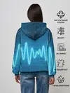 Женское худи / music line