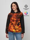 Женское худи / огонь