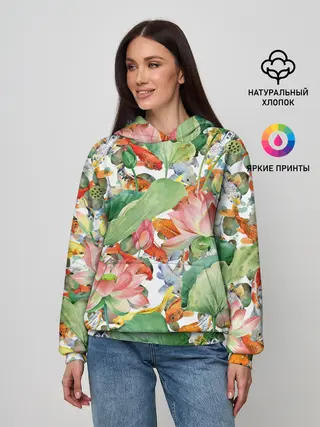 Женское худи / Карпы кои
