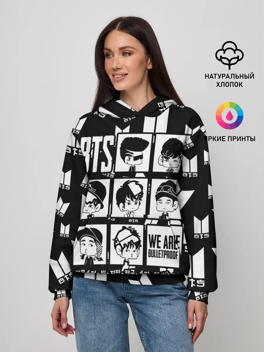 Женское худи / BTS WE ARE BULLETPROOF