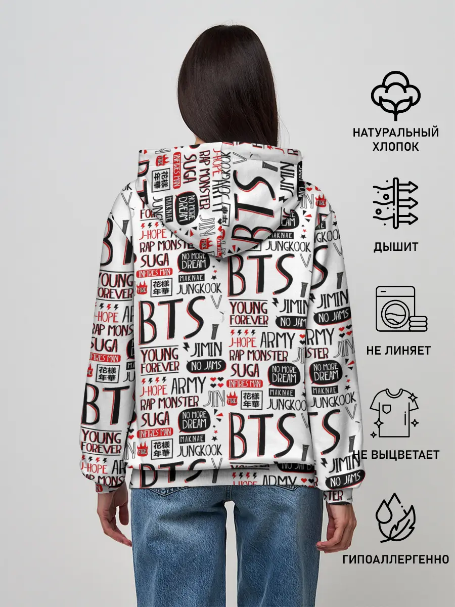Женское худи / BTS Collage