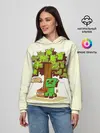 Женское худи / Майнкрафт, Крипер