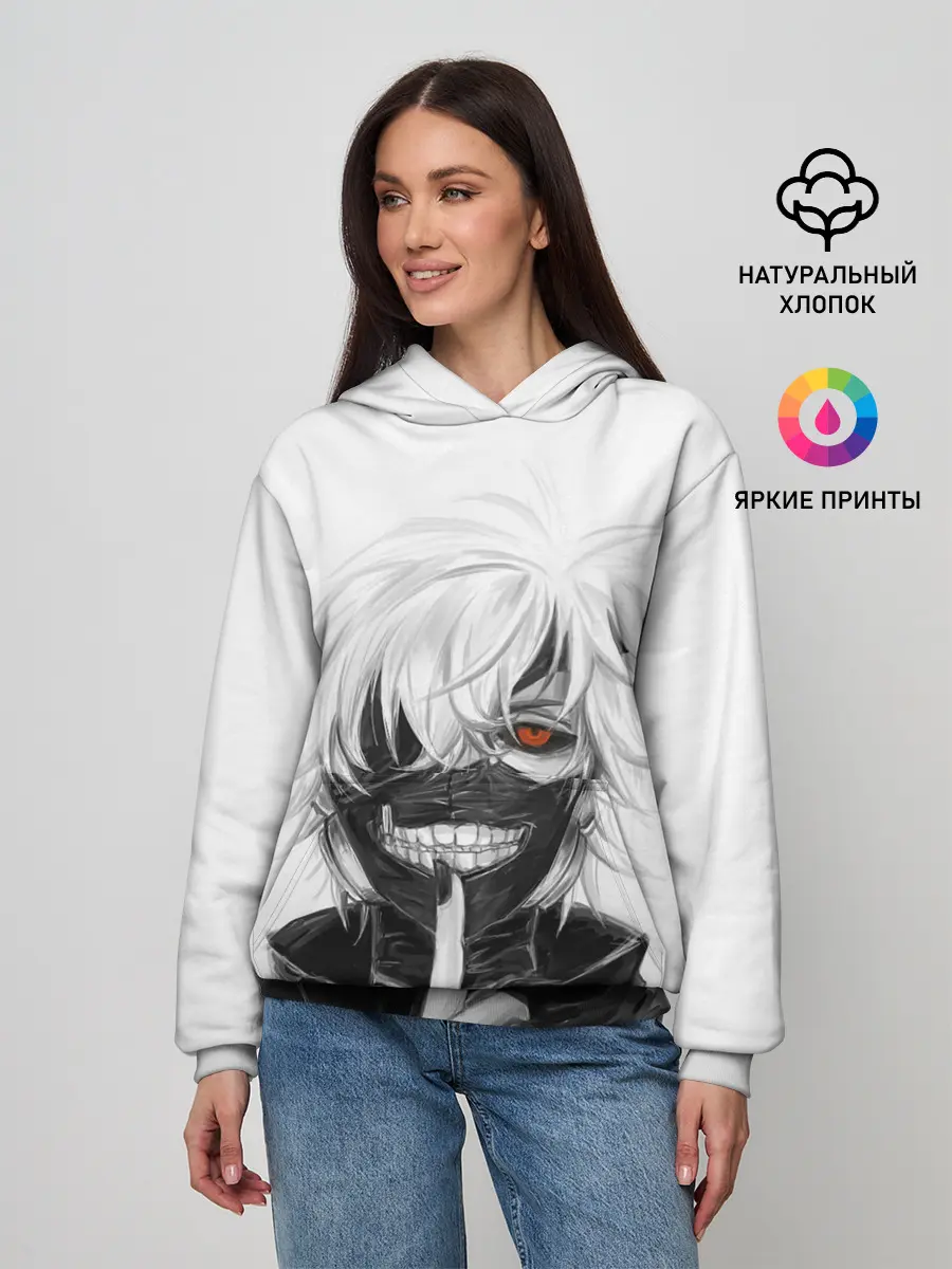 Женское худи / Kaneki Ken в анфас
