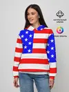 Женское худи / АМЕРИКАНСКИЙ ФЛАГ