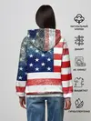 Женское худи / Америка Флаг