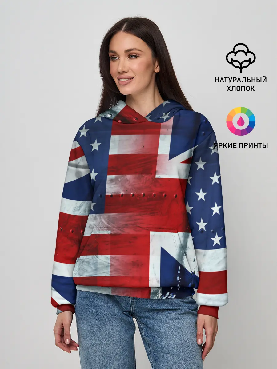 Женское худи / Англия&Америка