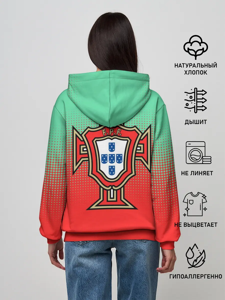 Женское худи / Сборная Португалии