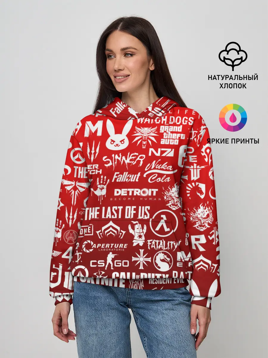Женское худи / ЛОГОТИПЫ ИГР