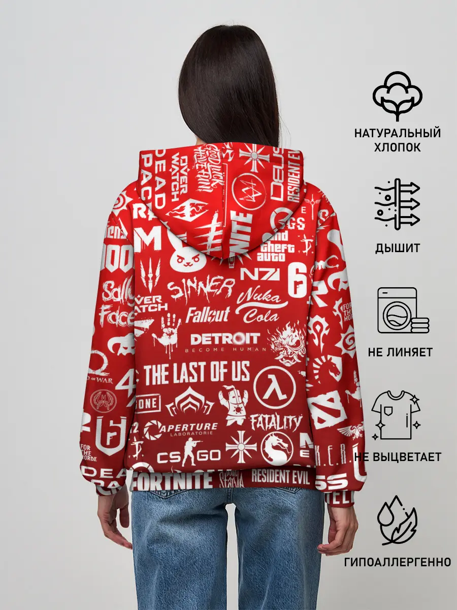 Женское худи / ЛОГОТИПЫ ИГР