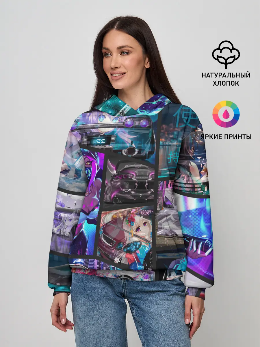 Женское худи / JDM Anime