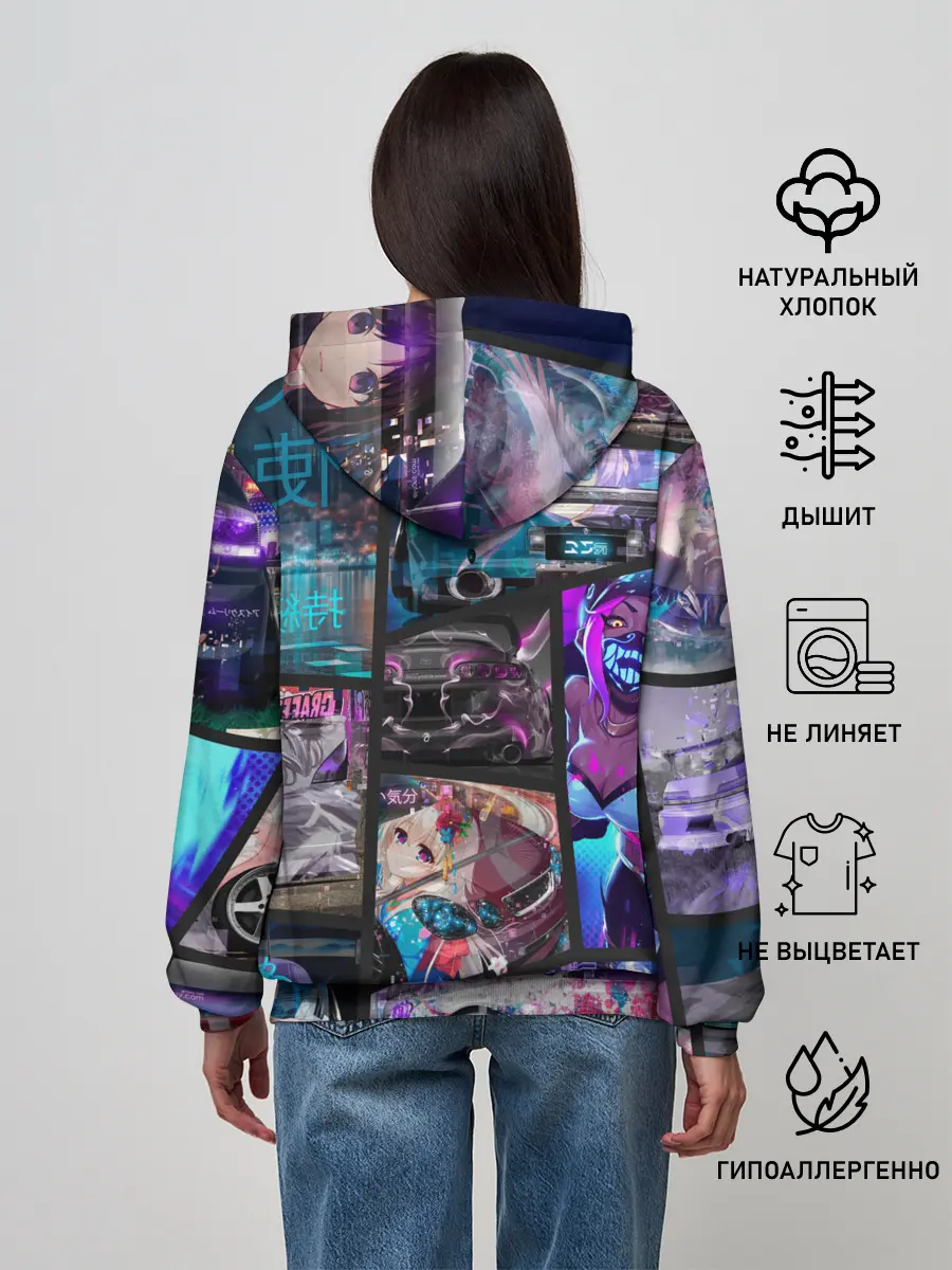 Женское худи / JDM Anime