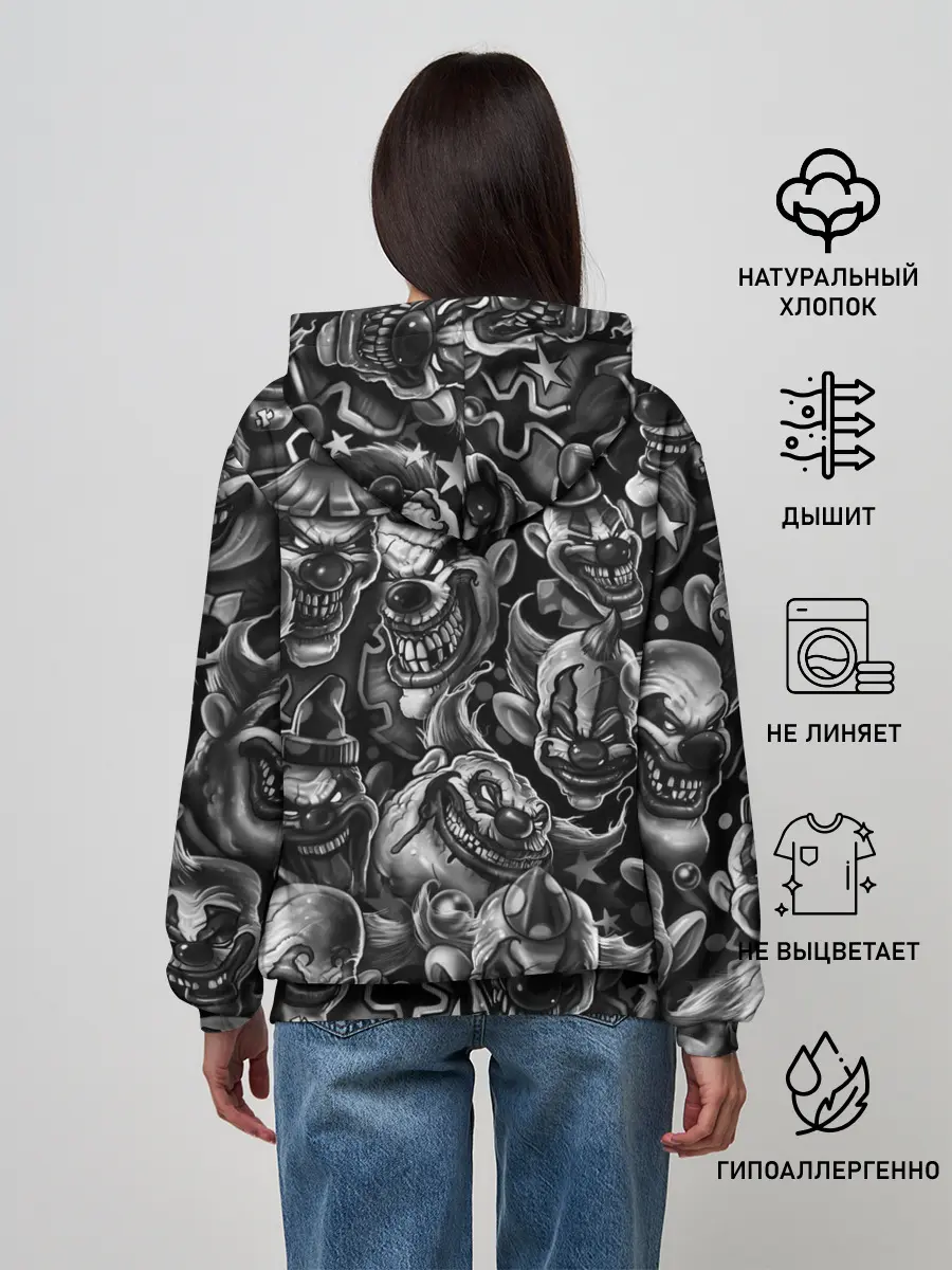 Женское худи / Злые Клоуны