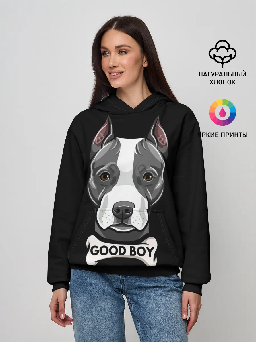 Женское худи / Стаффордширский терьер