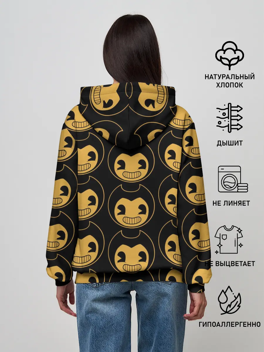 Женское худи / Bendy And The Ink Machine