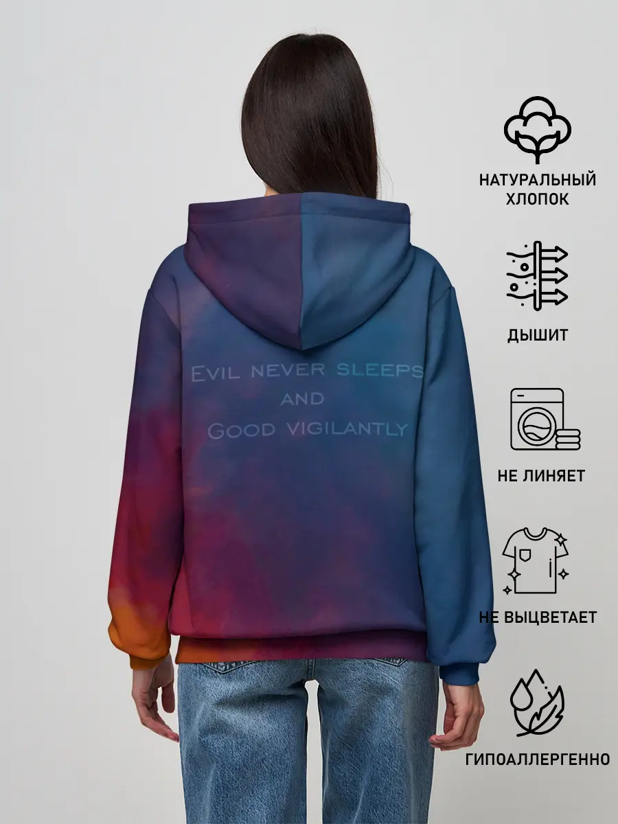 Женское худи / Кроули и Азирафель