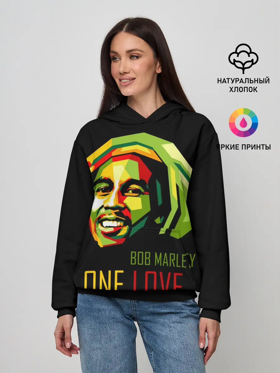 Женское худи / Боб Марли