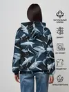 Женское худи / Акулы