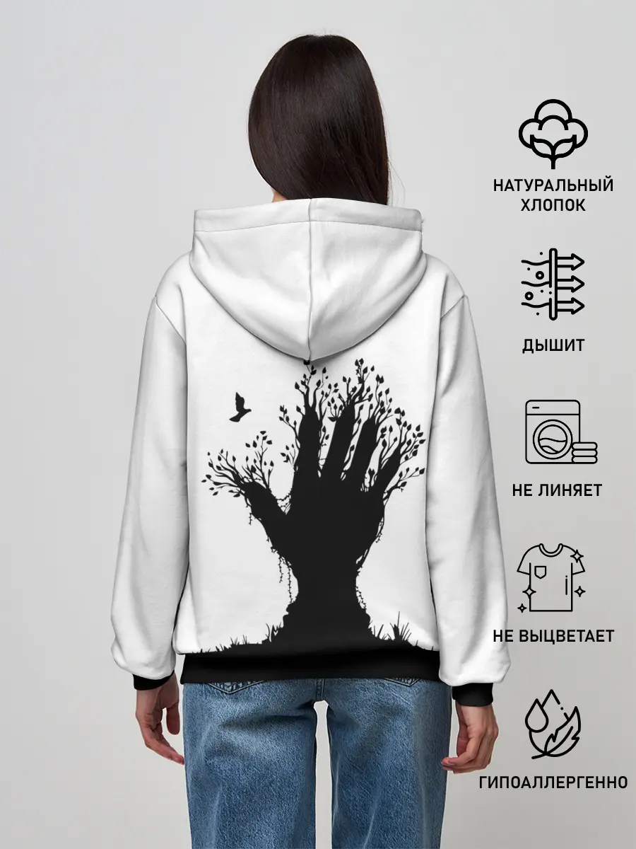 Женское худи / Дерево