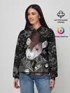 Женское худи / Крыса в косухе