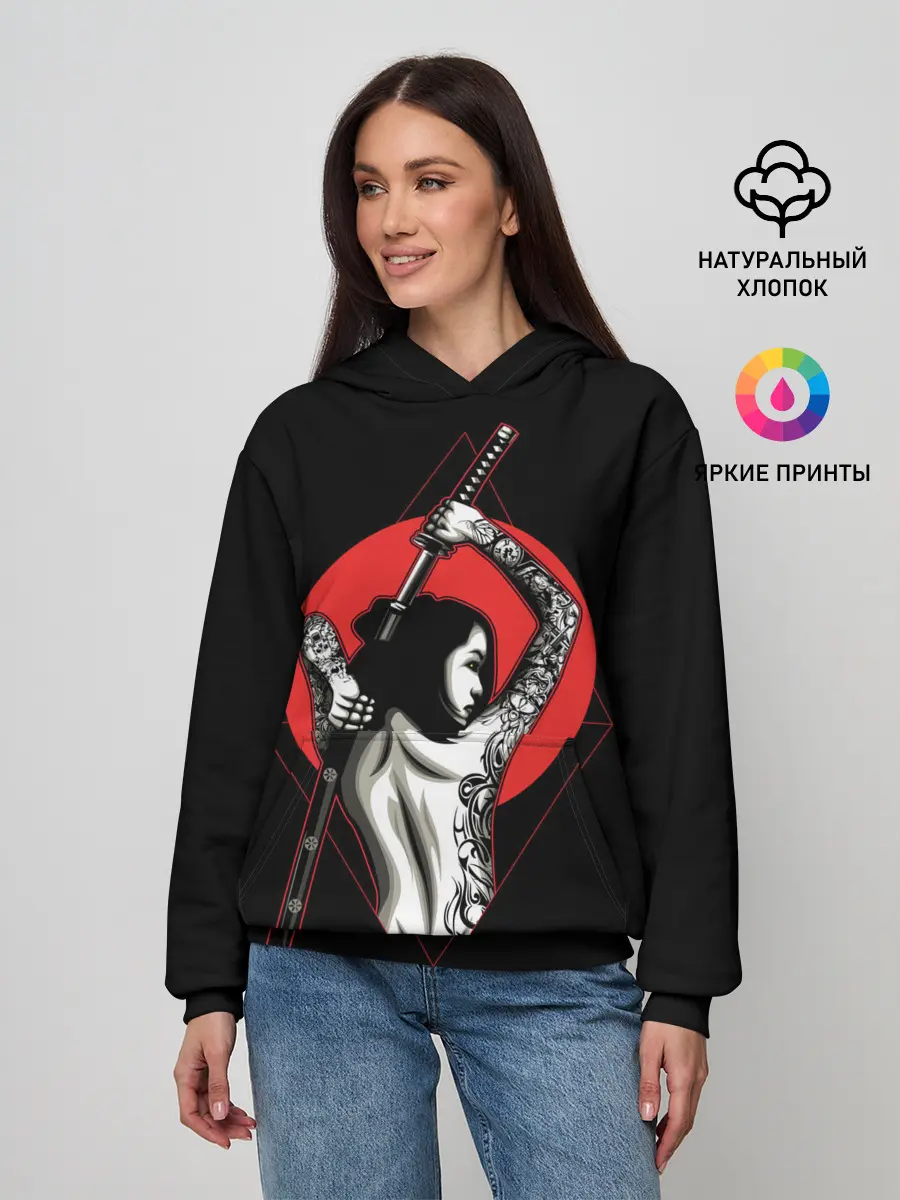 Женское худи / Девушка с мечом