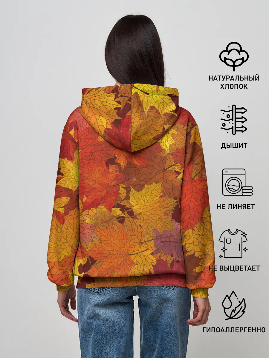 Женское худи / Осенние листья