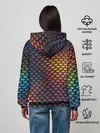 Женское худи / Радужная чешуя