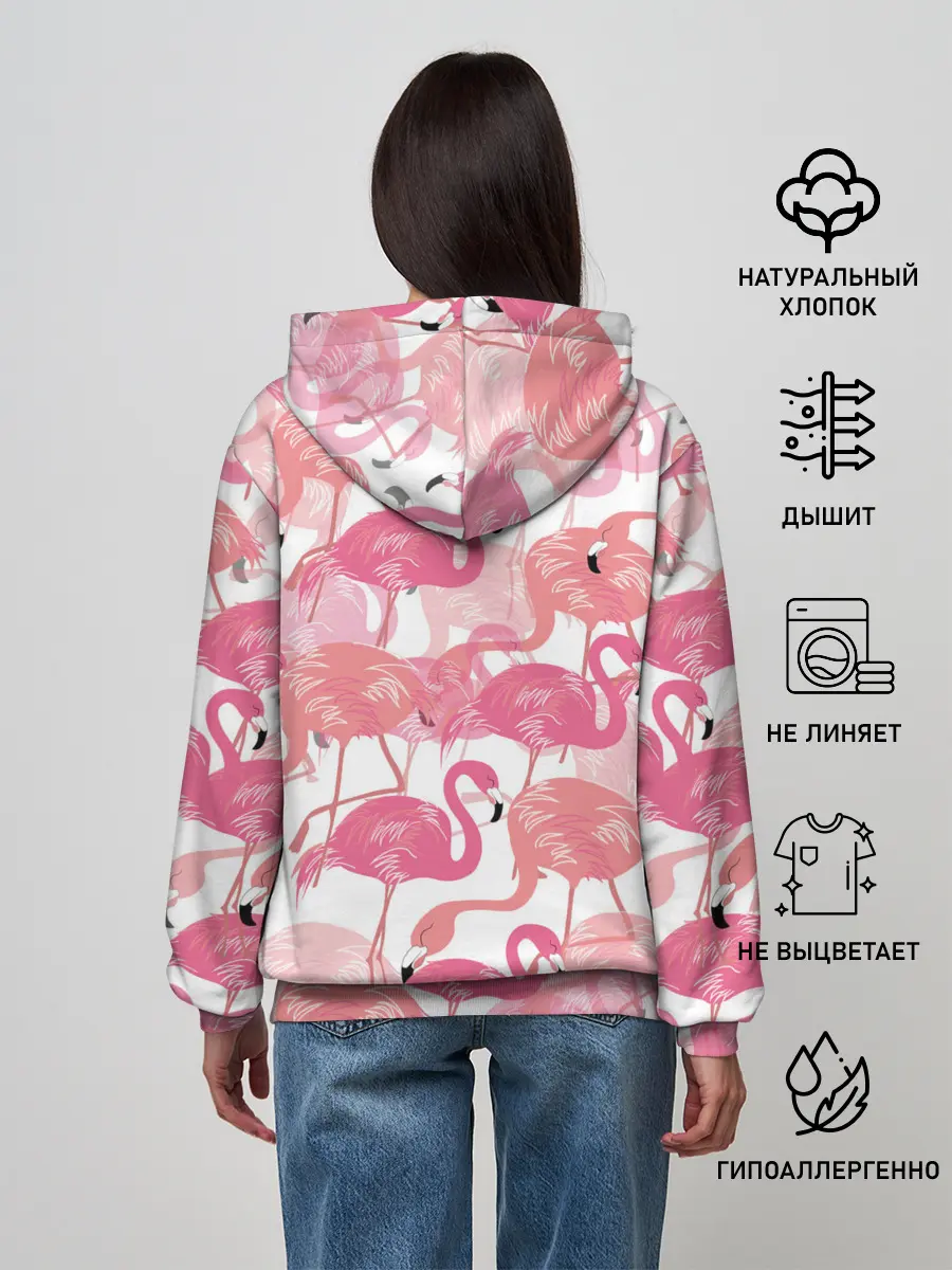 Женское худи / Фламинго