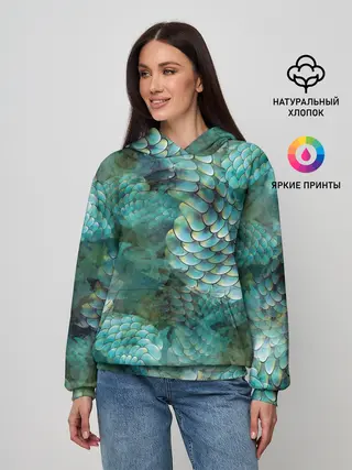 Женское худи / Чешуя русалки