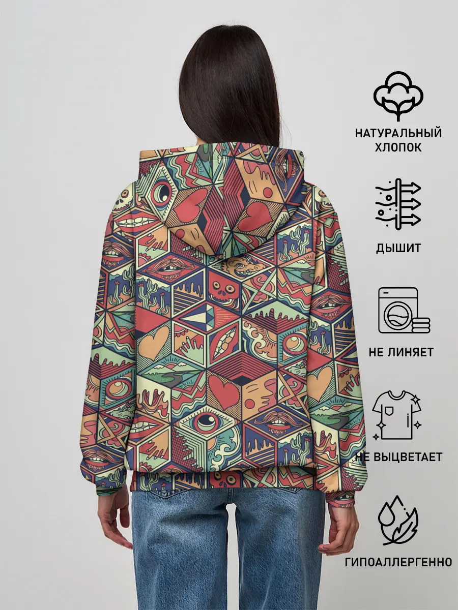 Женское худи / Психоделика