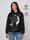 Женское худи / Кошка колдунья