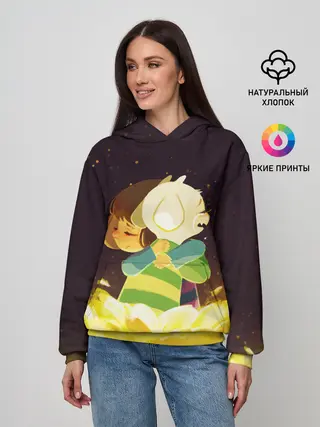 Женское худи / Фриск и Азриэль - UNDERTALE