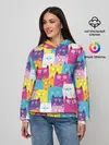 Женское худи / Разноцветные котики