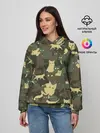 Женское худи / Кошачий камуфляж
