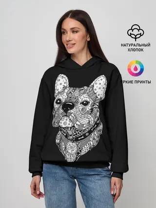 Женское худи / Бульдог