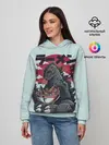 Женское худи / Blue Godzilla