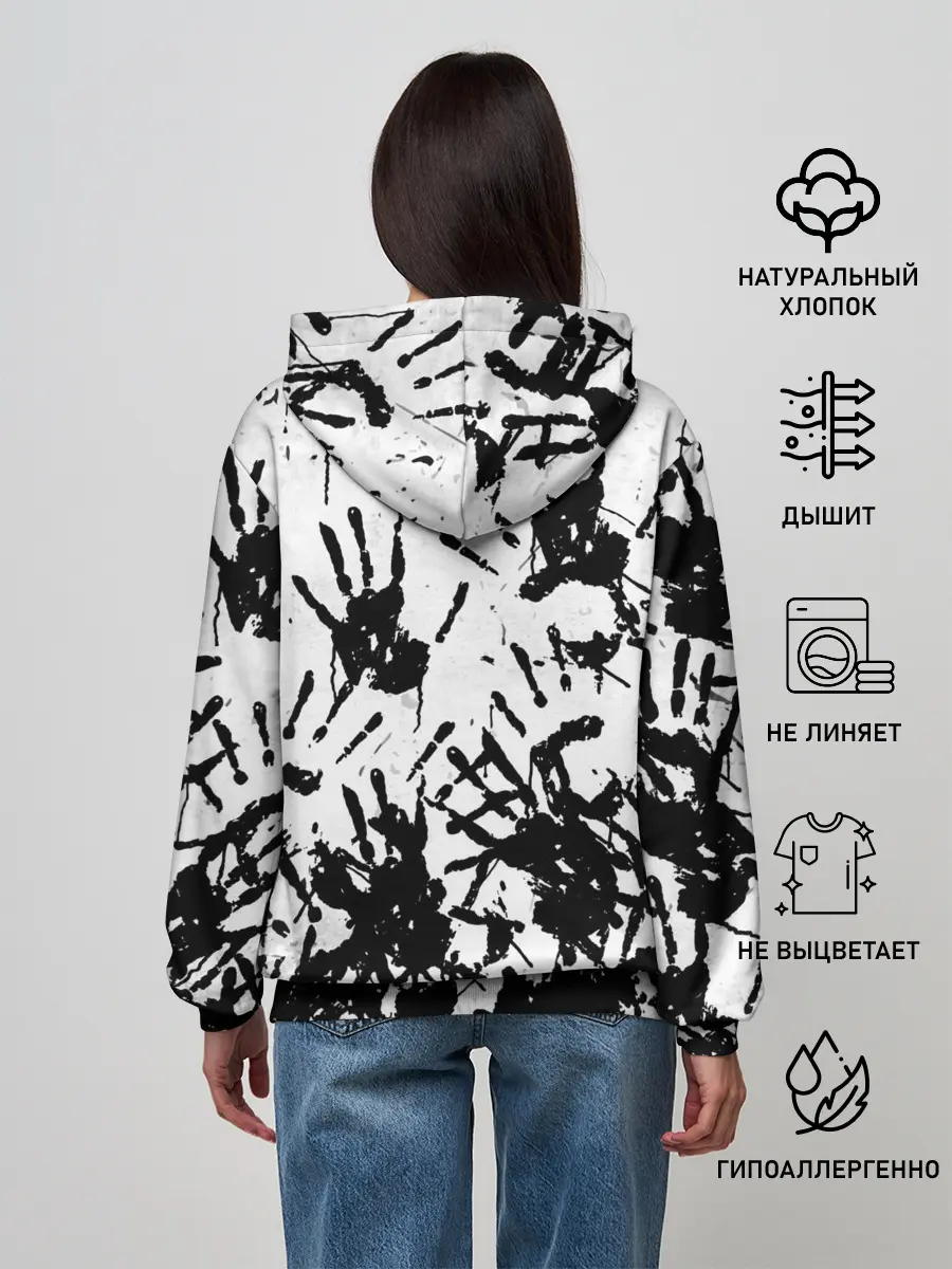 Женское худи / Отпечатки - DEATH STRANDING