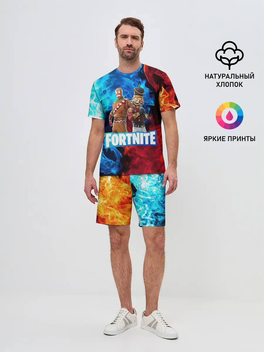 Мужской костюм с шортами / Фортнайт