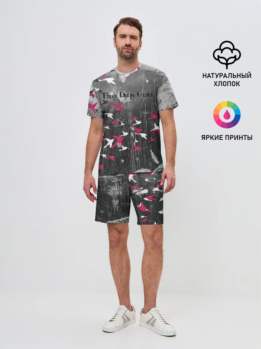 Мужской костюм с шортами / Three Days Grace art