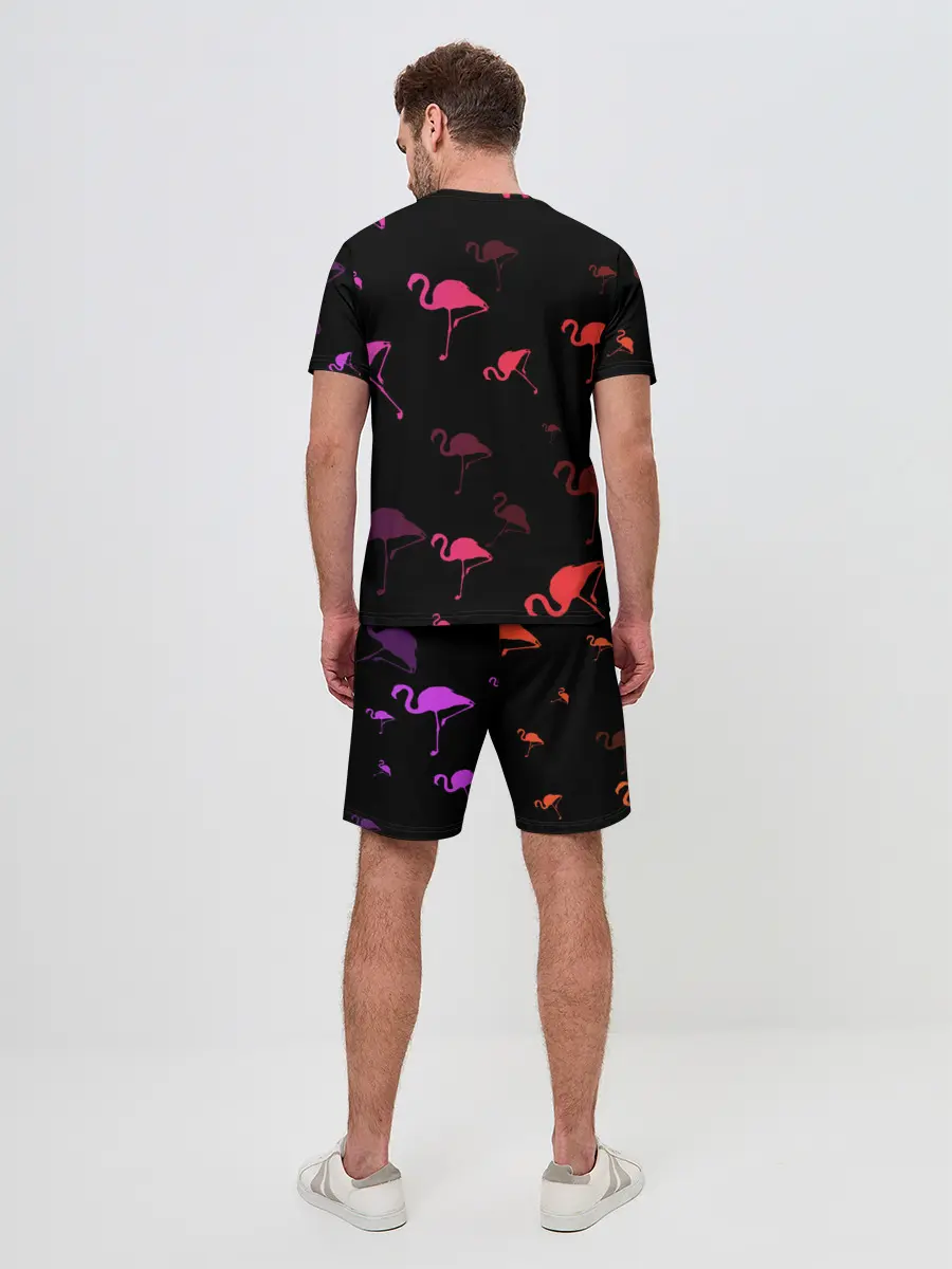 Мужской костюм с шортами / Фламинго