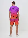 Мужской костюм с шортами / Фламинго